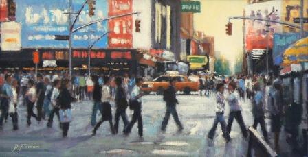 DAVID FARREN - evening crossing, time square